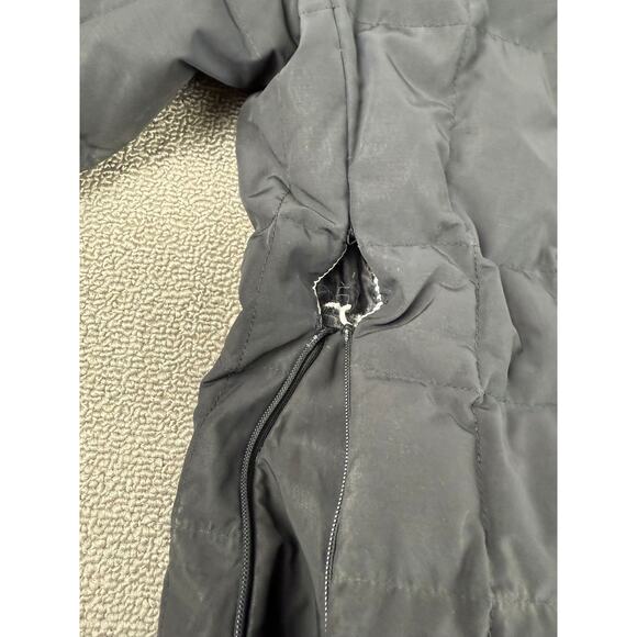 Post Card Women's 2 I38 GB4 Black Puffer Winter Coat Made In Romania - Picture 12 of 16